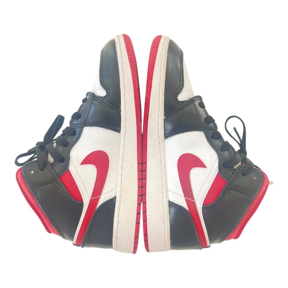 Jordan Women's 1 Mid Gym Red Panda Shoes sz 4Y EUR 36, 23 cm UK 3.5 -DJ4695-122 - Picture 12 of 14